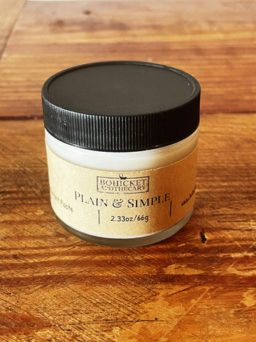 Plain and Simple Deodorant Paste